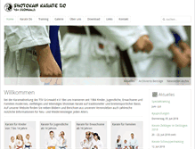 Tablet Screenshot of karate-gruenwald.de